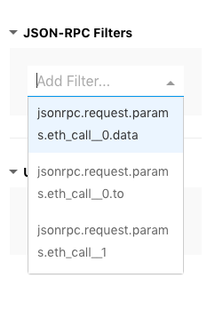 json query filter fields